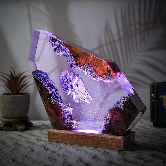 SaberGlow-Millennium Falcon Resin Lamp