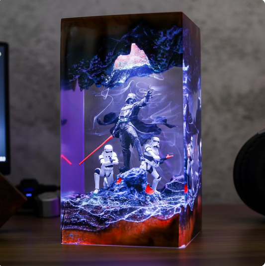 SaberGlow- Void Emperor Resin Lamp