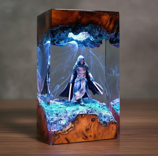 SaberGlow- Dark Revan Resin Lamp